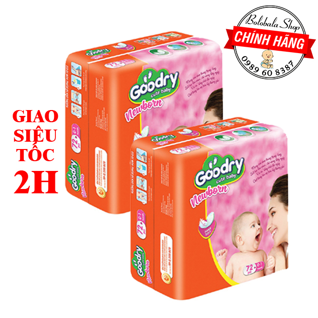 Combo 2 gói Miếng Lót Goodry Newborn NB1 (3-5kg)