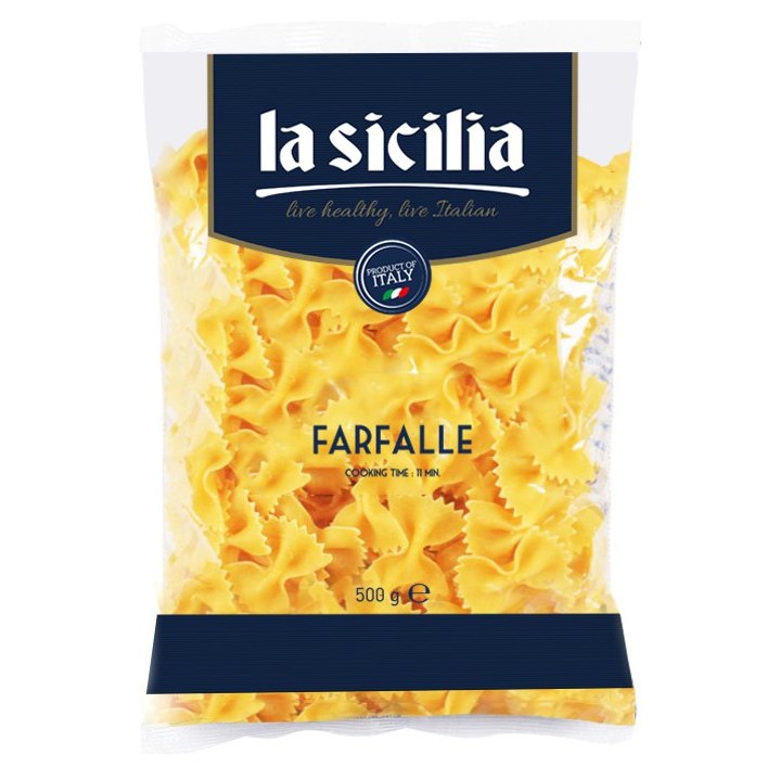 Nui nơ Farfalle Lasicilia 500g