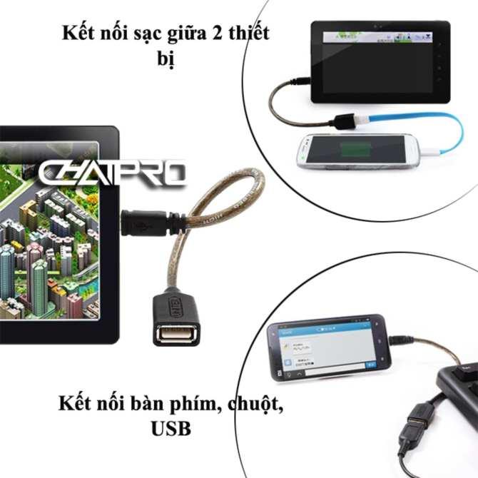 Cáp kết nối OTG MicroUSB Unitek Y-C438