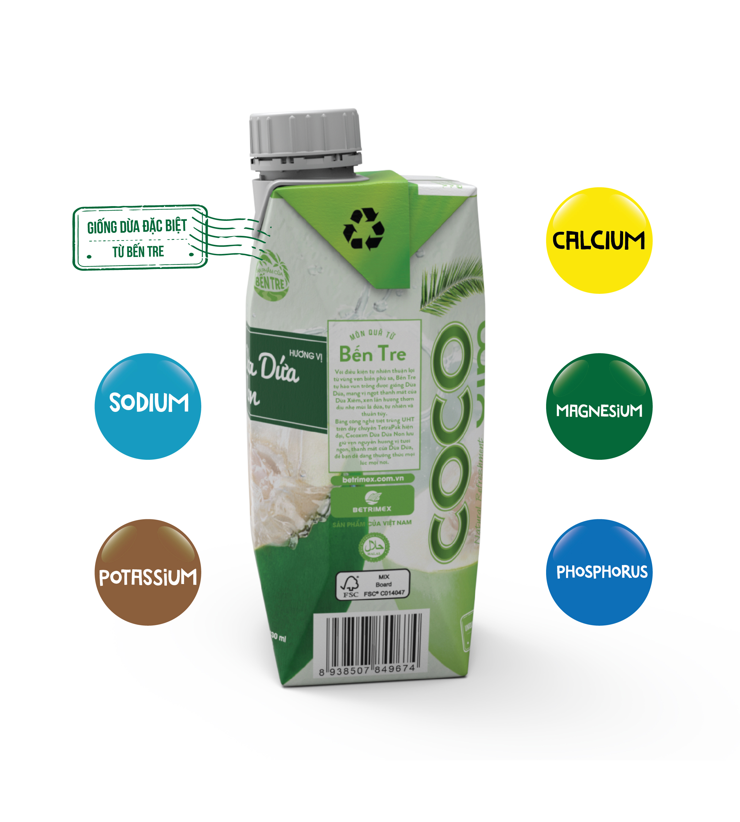 Nước dừa dứa non Cocoxim 330ml