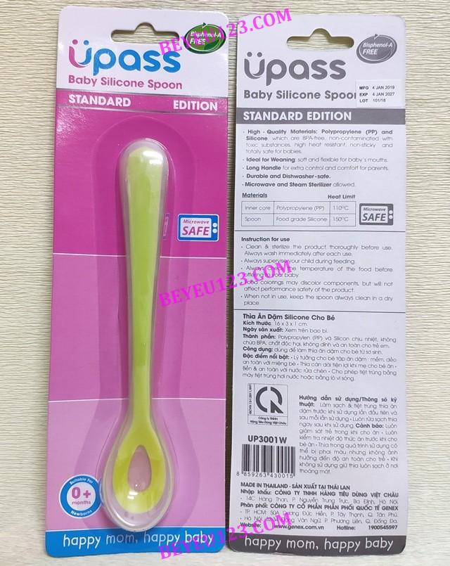 Thìa ăn dặm silicon Upass UP3001W