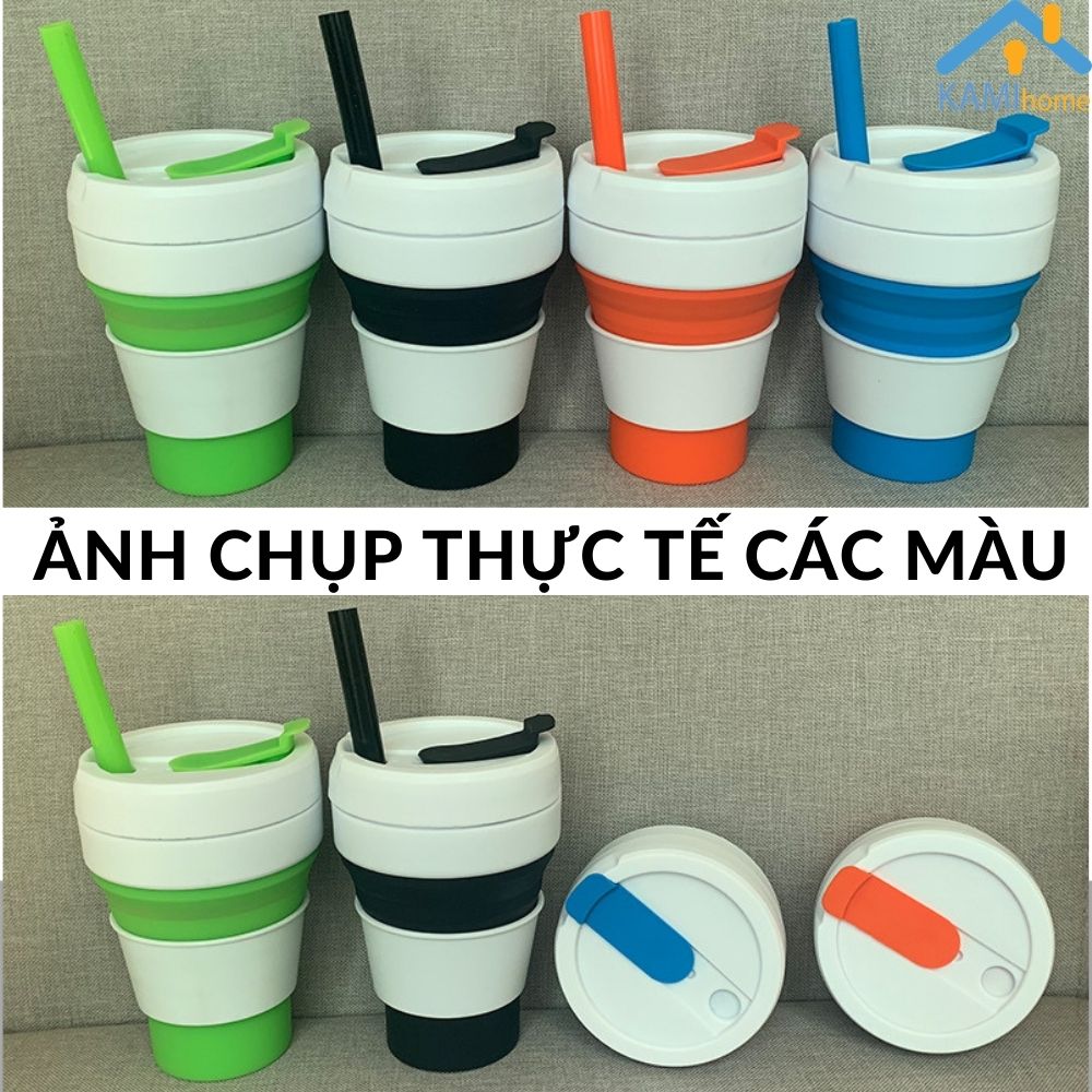Bình Nước Gấp Gọn Silicone 350ml