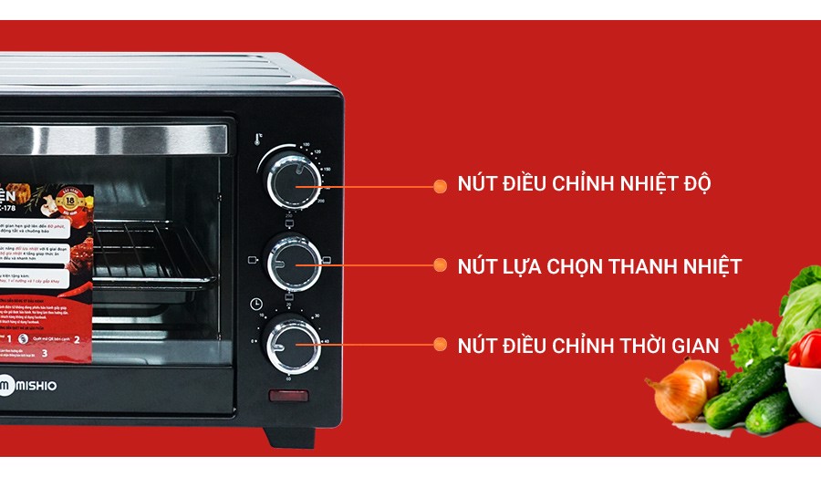 Lò nướng Mishio MK178 25L