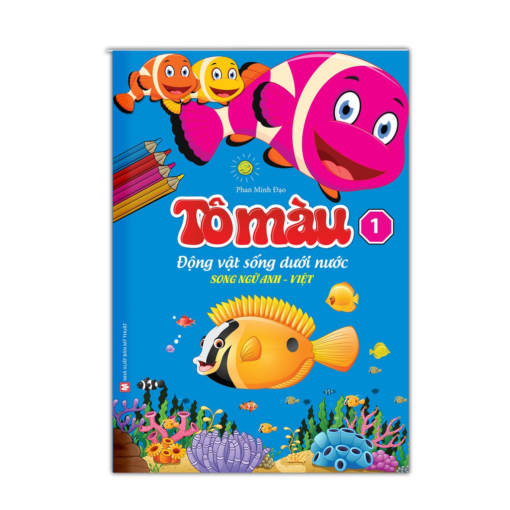 Tô Màu Động Vật Dưới Nước Song Ngữ Anh Việt - Tập 1