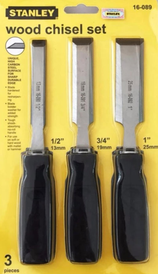 Bộ 3 mũi đục gỗ Stanley 16-089