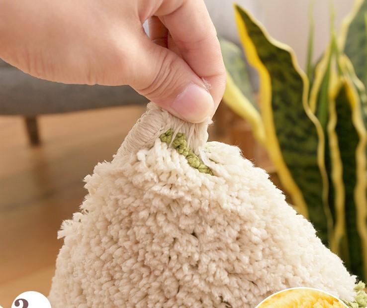 THẢM COTTON LEN DỆT VẢI NỔI CHIẾC LÁ PA9162