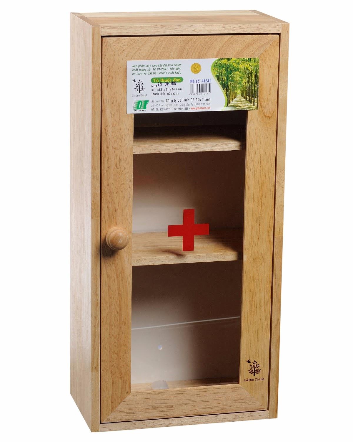 TỦ THUỐC ĐƠN GỖ ĐỨC THÀNH 41241