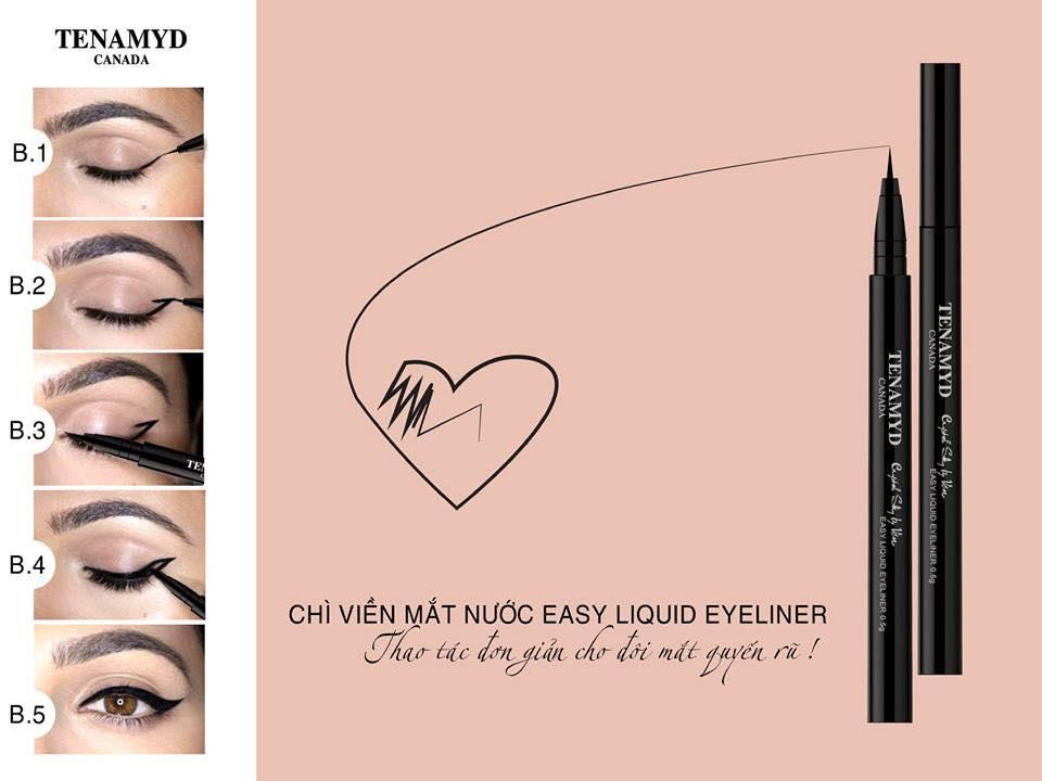 Chì viền mắt nước Tenamyd Easy Liquid Eyeliner
