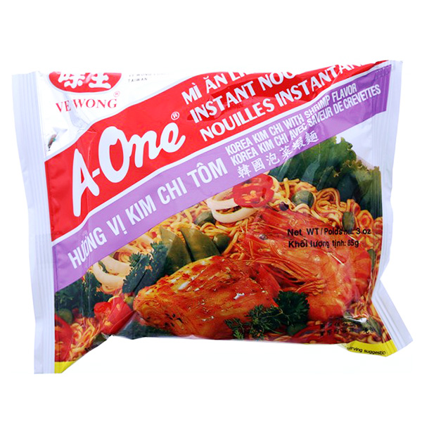 Mì A-One Hương Vị Kim Chi Tôm