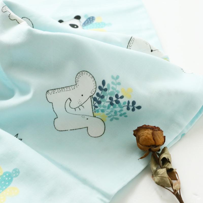 Sợi Hai Lớp 100% Cotton Hoạt Hình Tươi Trẻ Em Vỏ Gối Màu Xanh Dương Cuối Chậu Hoa Động Vật Vỏ Gối Trên Giường Cung Cấp