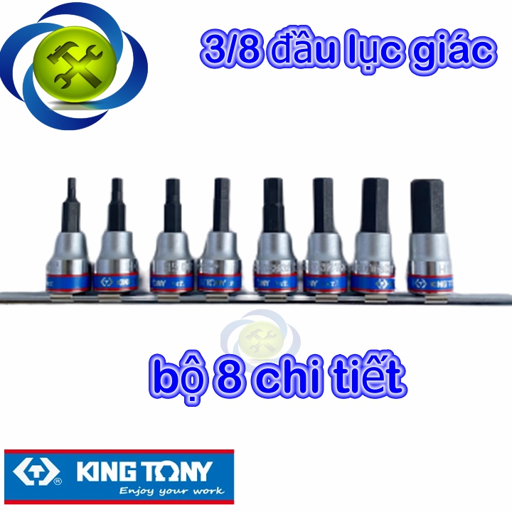 BỘ ĐẦU TUÝP LỤC GIÁC 8 CHI TIẾT KINGTONY 3108PR8