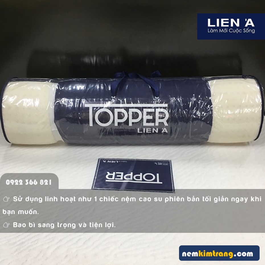 Nệm cao su Liên Á Topper