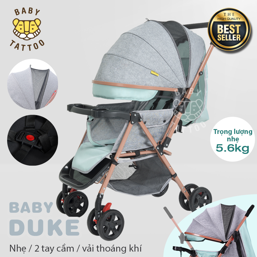 Xe đẩy em bé 2 chiều Baby Tattoo Duke