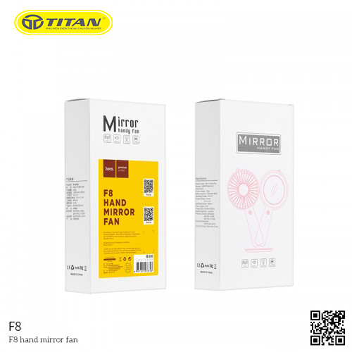 QUẠT MINI KÈM GƯƠNG HOCO F8