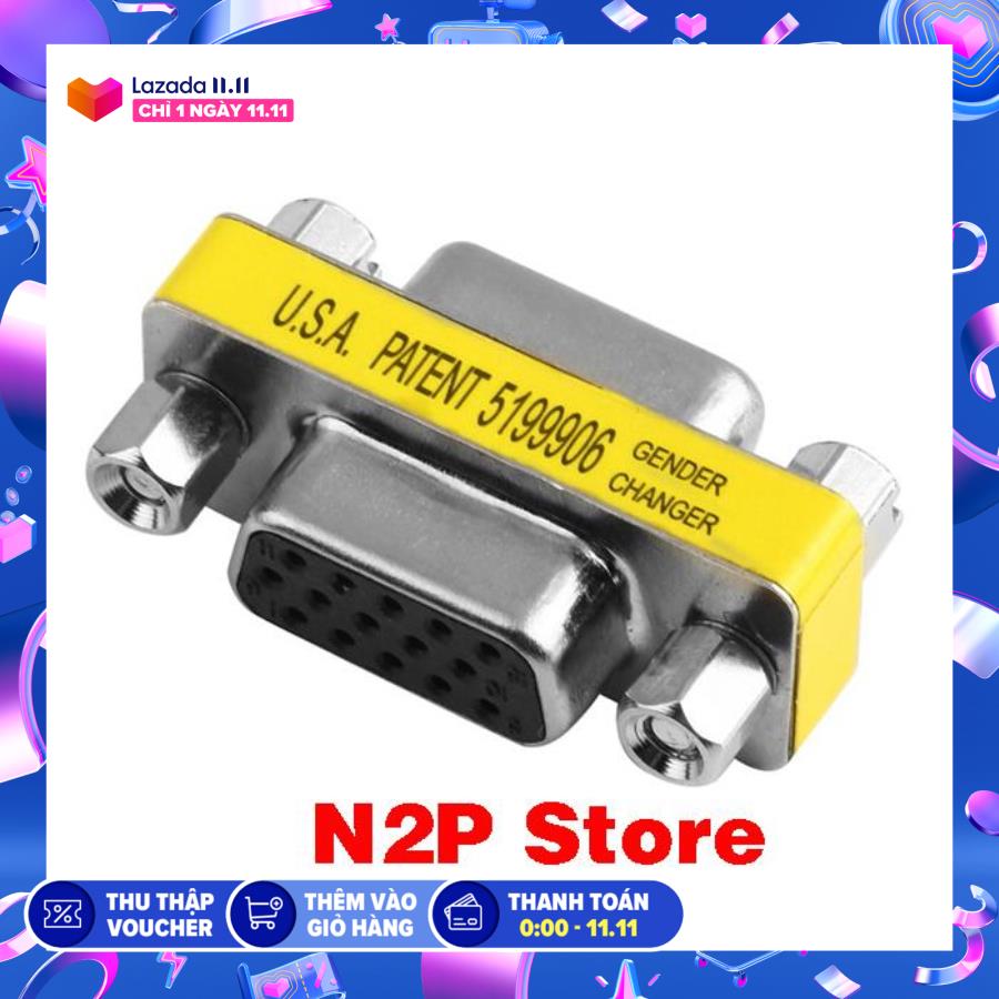 Đầu nối dài Cáp VGA 2 đầu âm