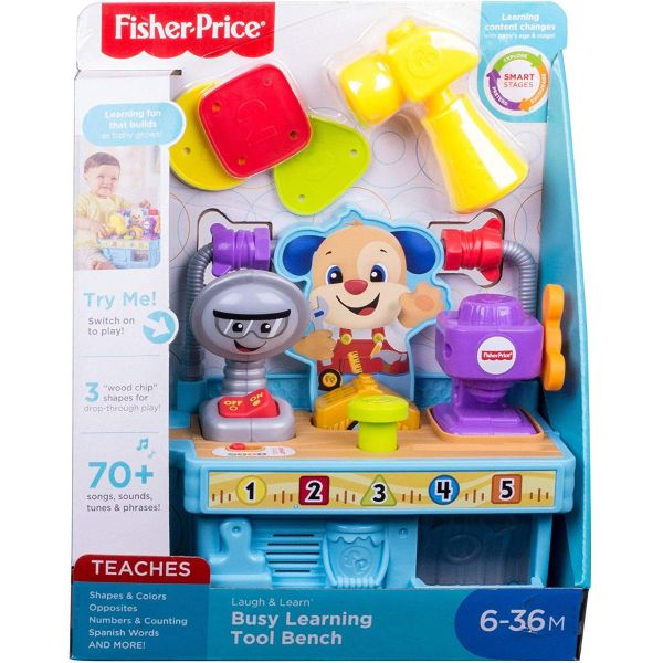 Đồ chơi FISHER PRICE 19 Bộ dụng cụ sửa chữa có nhạc & đèn FYK55