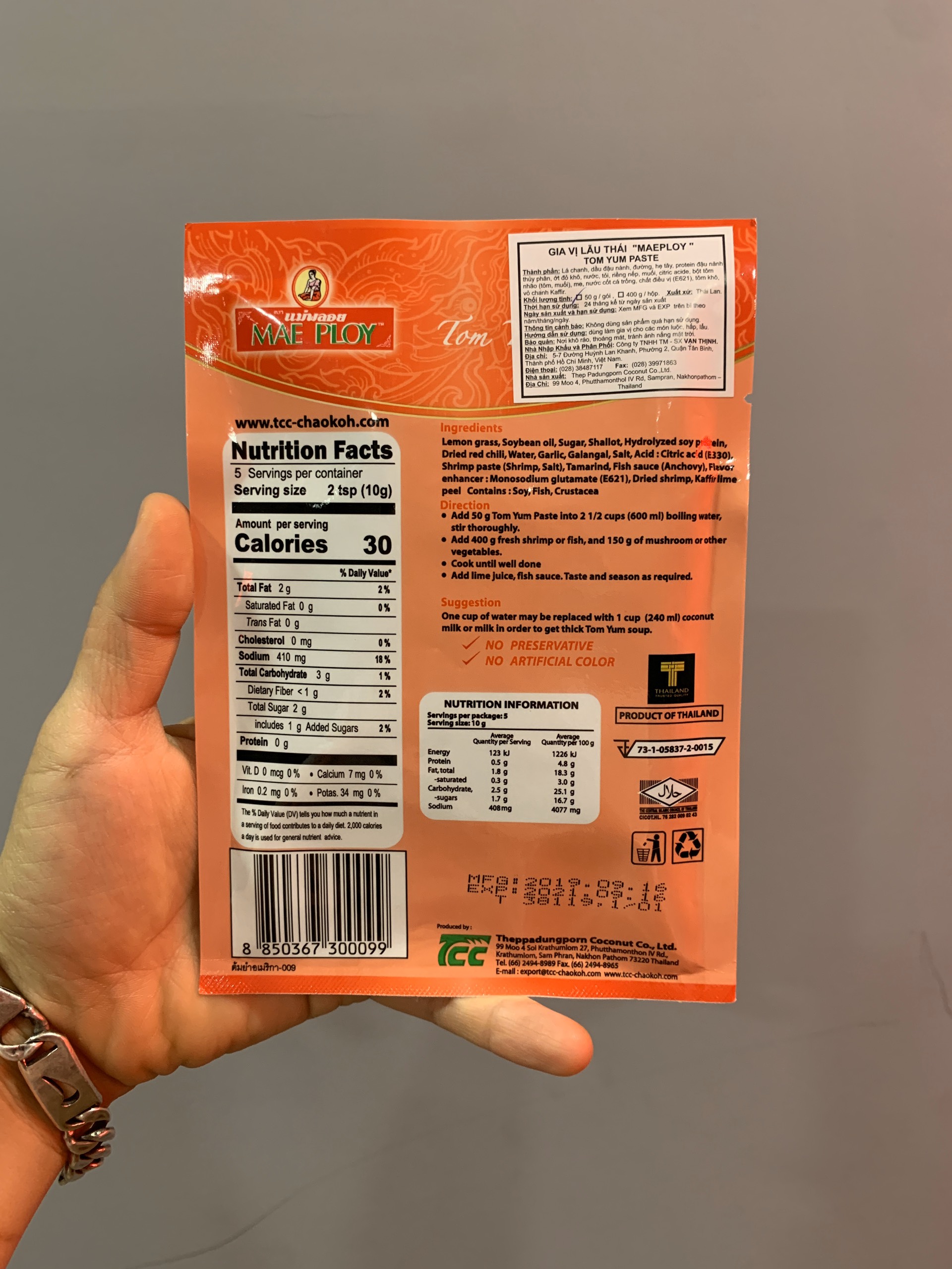 Gia Vị Lẩu Thái Mae Ploy 50G