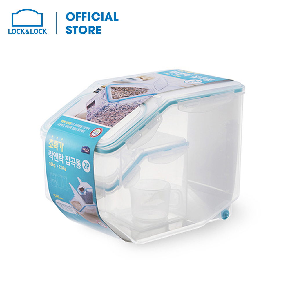 BỘ 2 HỘP BẢO QUẢN GẠO LOCK&LOCK HPL510MS2