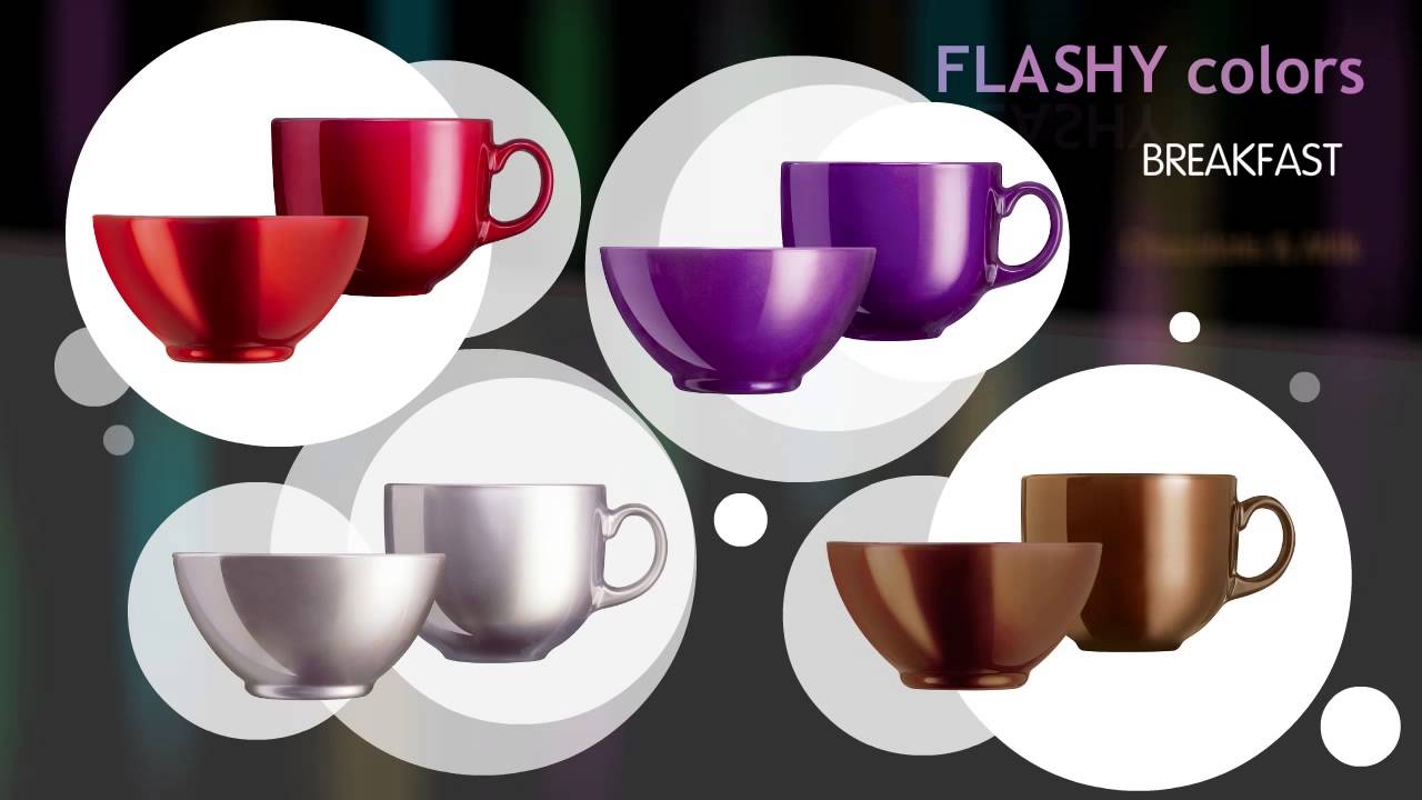Bát thủy tinh Luminarc Flashy Breakfast Mokamia J1126 - 500ml