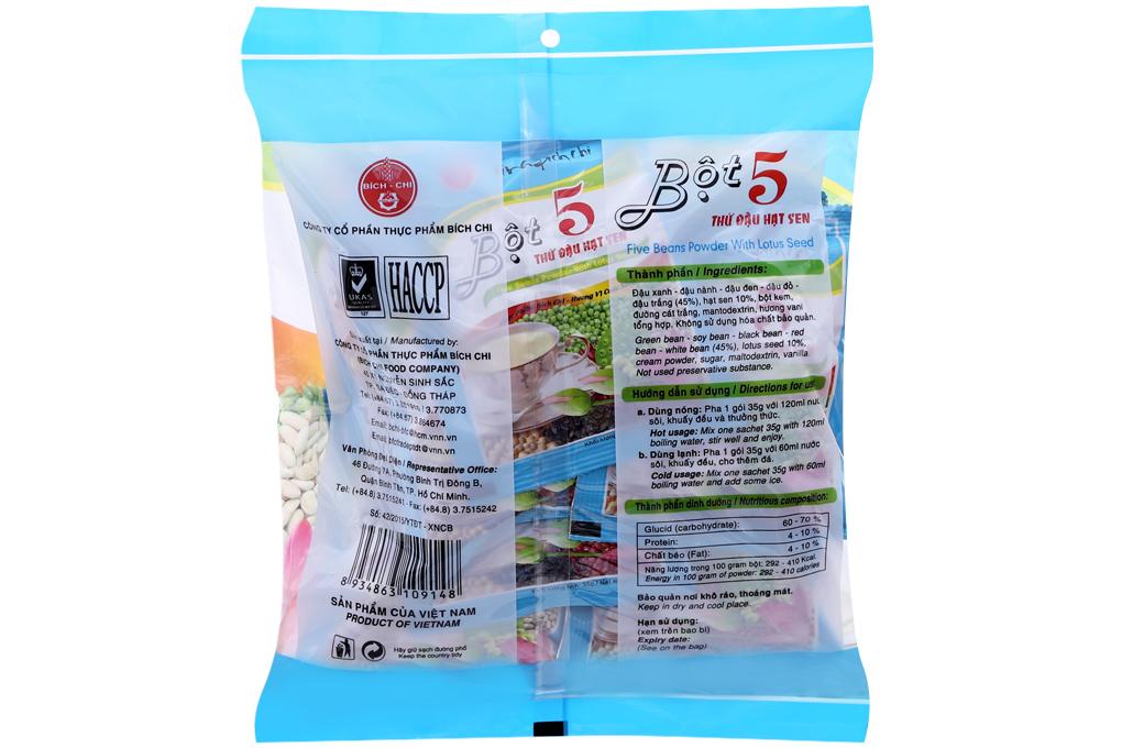Bột 5 Thức Đậu Hạt Sen Bích Chi 350g