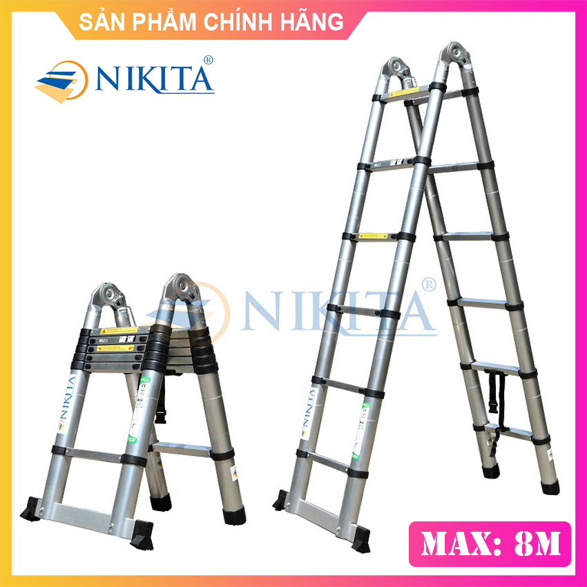 Thang nhôm rút đôi Nikita AI80