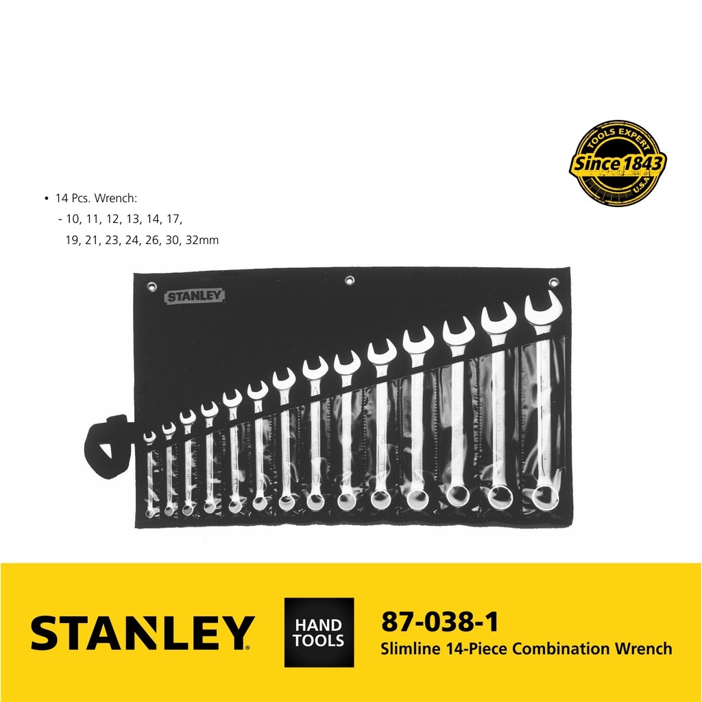 Bộ cờ lê đầu tròng Stanley 87-038 10-32mm