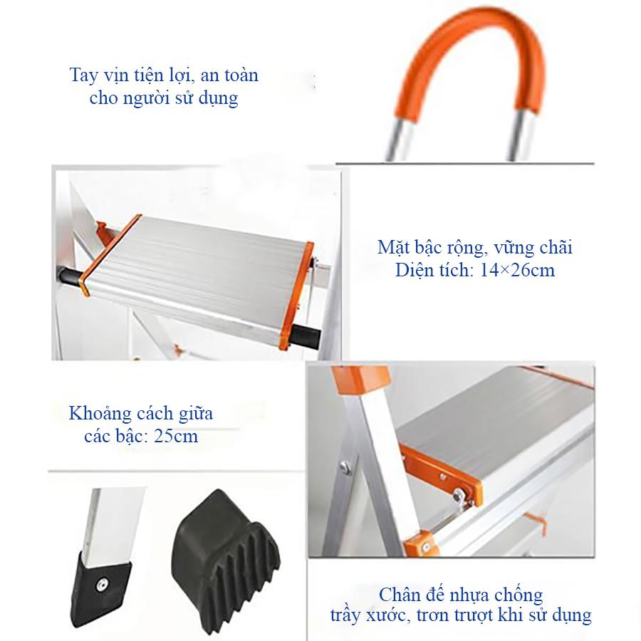 Thang nhôm ghế 6 bậc Kachi MK-151