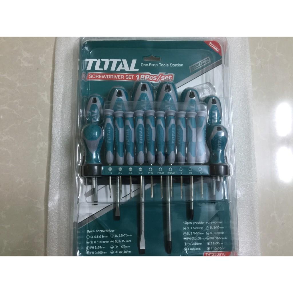 Bộ tuốc nơ vít Total THT250618