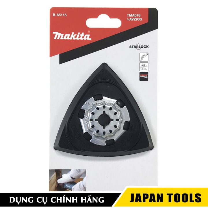 ĐẾ CHÀ NHÁM TAM GIÁC STARLOCK CHO MÁY ĐA NĂNG MAKITA B-65115