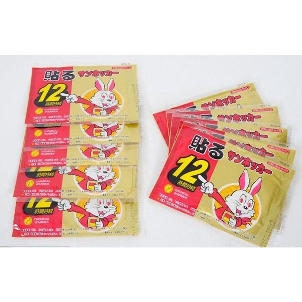 Miếng dán giữ nhiệt con Thỏ (10 miếng)