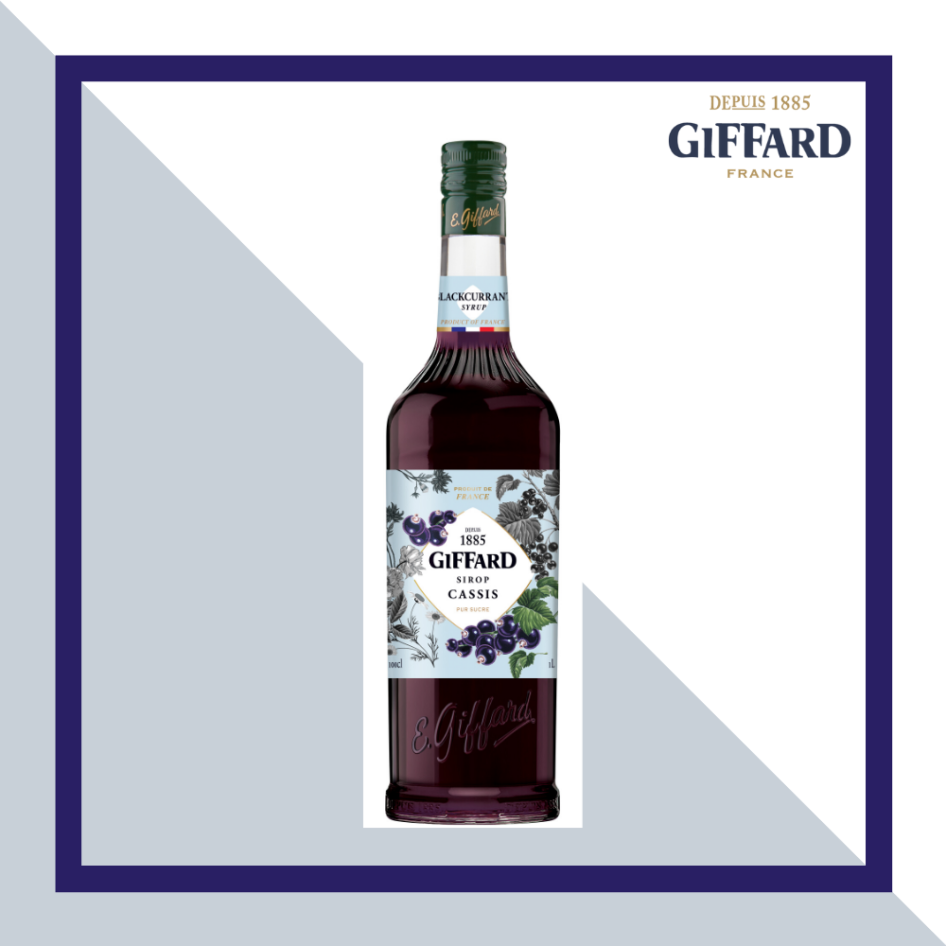 Sirô Nho đen Giffard Blackcurrant – chai 1L