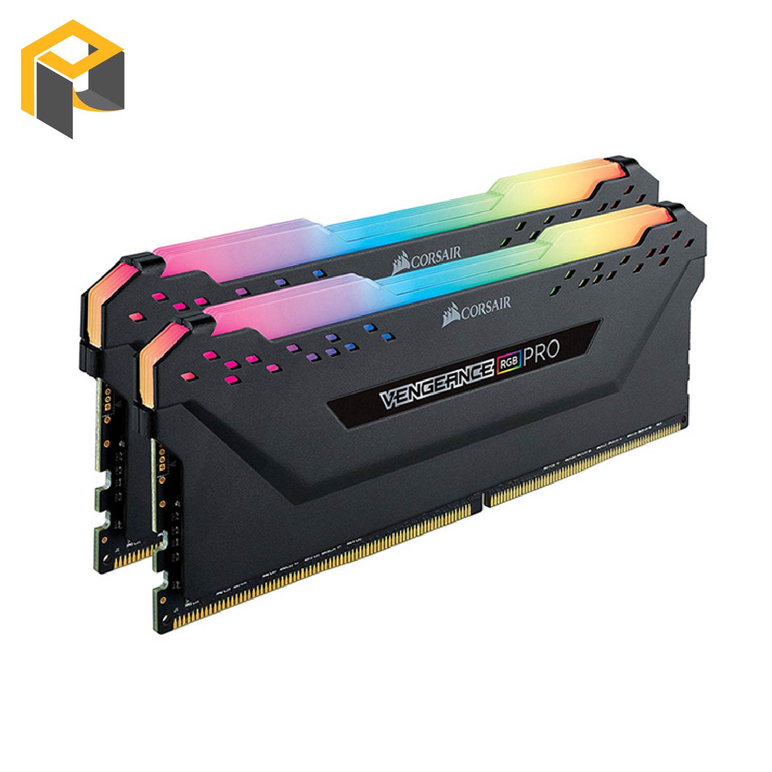 Ram Desktop Corsair Vengeance RGB (CMW64GX4M2E3200C16) 64GB (2x32GB) DDR4 3200MHz