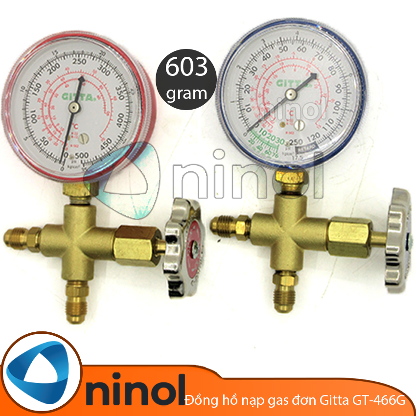 BỘ ĐỒNG HỒ NẠP GAS ĐƠN GITTA GT-466G