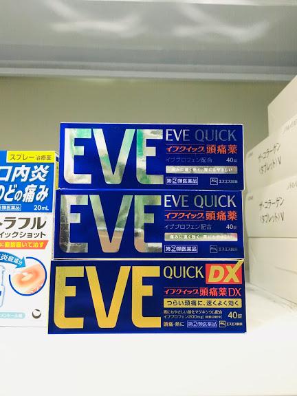 Thuốc giảm đau, hạ sốt EVe Quick 40 viên