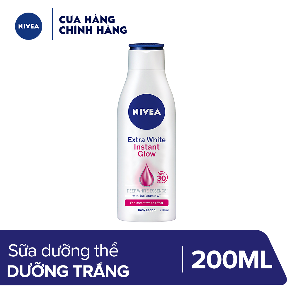 Sữa Dưỡng Thể Săn Da Instant White Nivea 200ml
