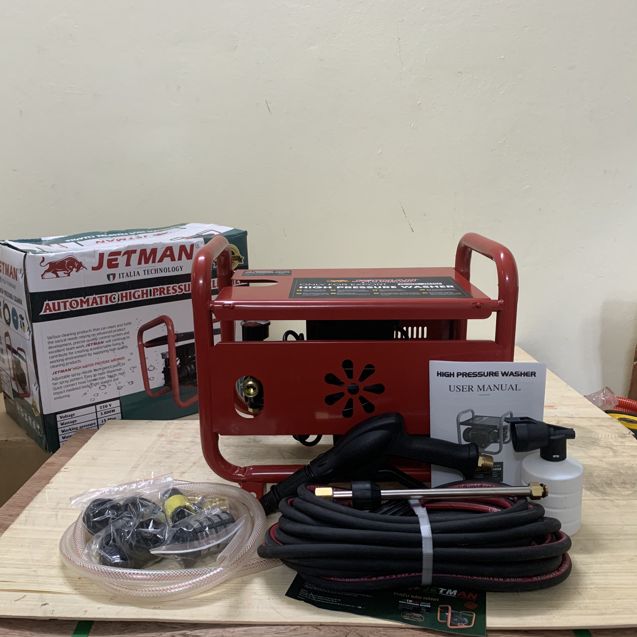 MÁY RỬA XE CHỈNH ÁP JETMAN JM20A