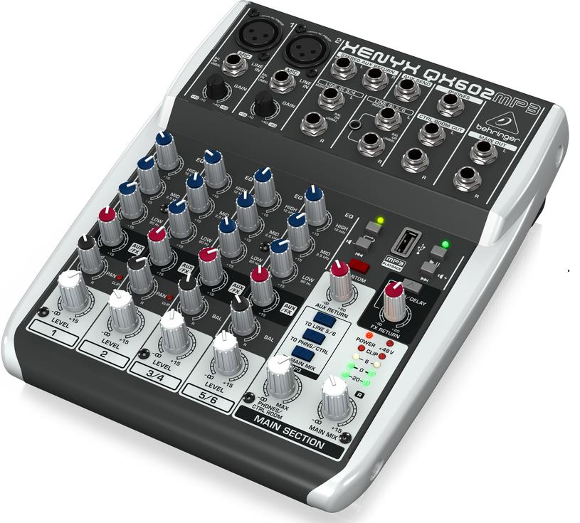 BÀN TRỘN ÂM THANH MIXER BEHRINGER QX602MP3