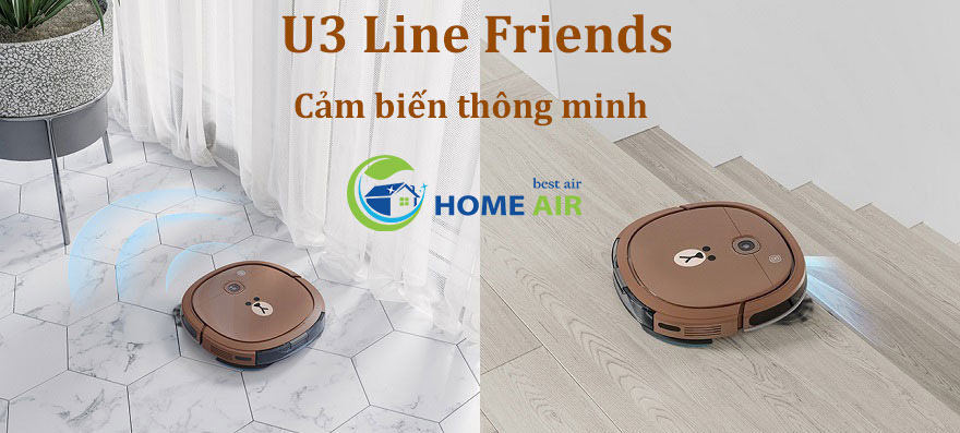 ROBOT HÚT BỤI ECOVACS DEEBOT U3 LINE FRIENDS