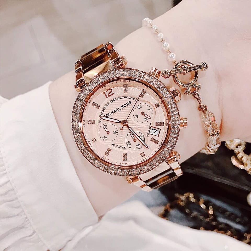 Đồng Hồ Nữ Viền Đá Michael Kors MK5538