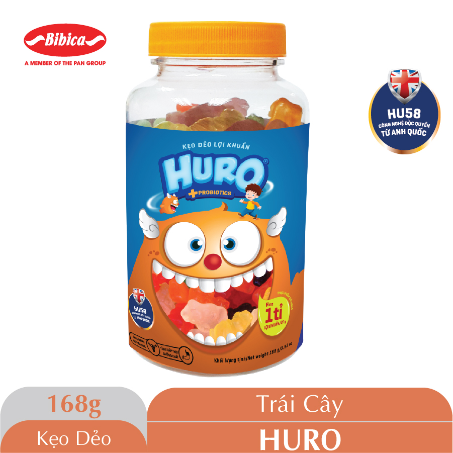 Kẹo dẻo lợi khuẩn Huro 168g