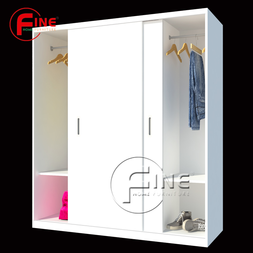 TỦ QUẦN ÁO CỬA LÙA FINE FT100