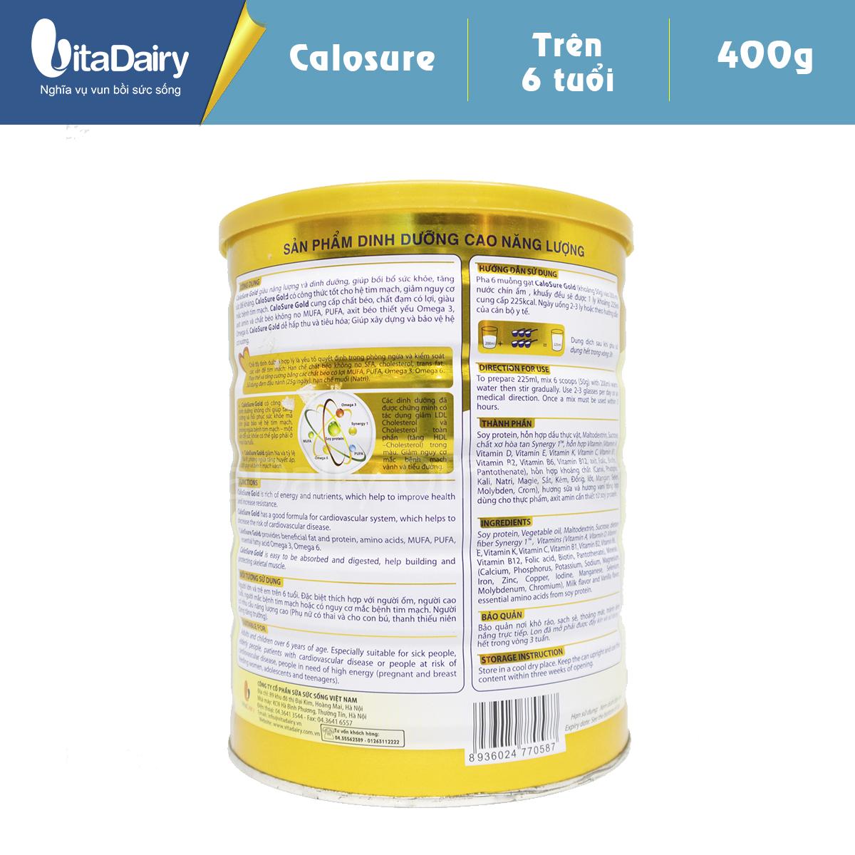 Sữa bột Calosure - hộp 400g