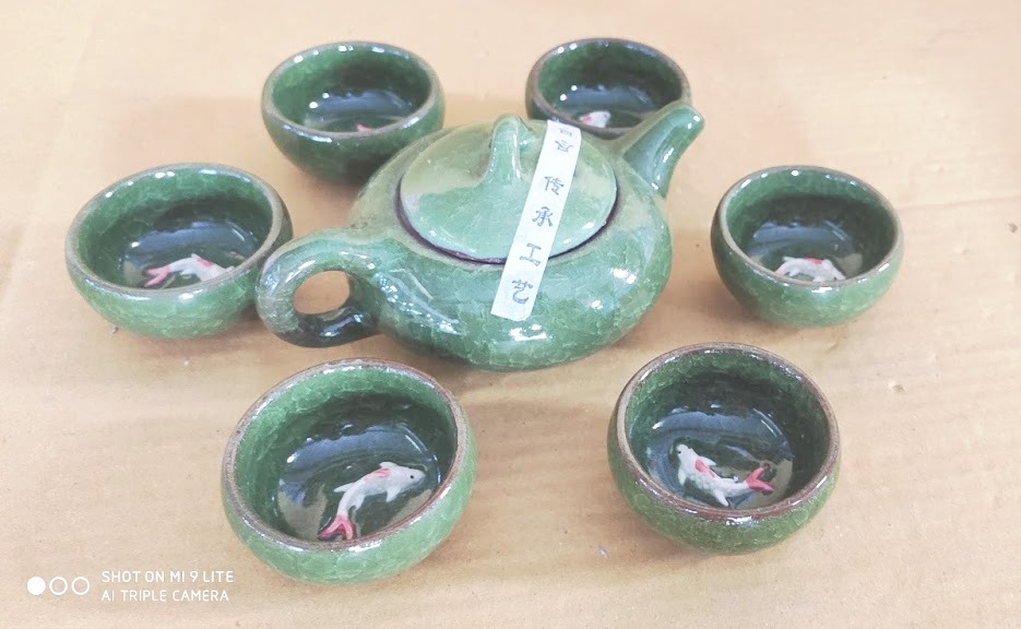 Ấm trà hình cá 3D