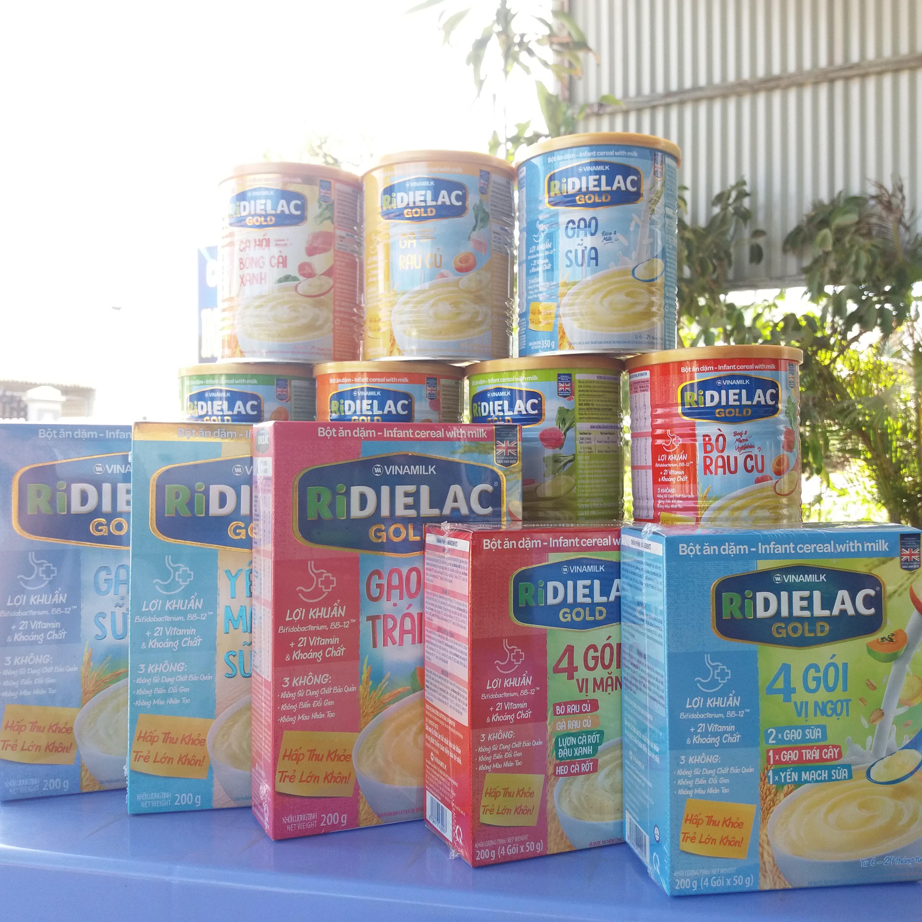 Bột ăn dặm Ridielac heo bó xôi 350g