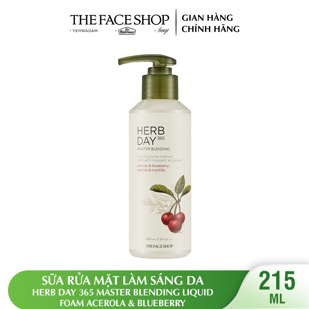 Sữa rửa mặt Herb Day 365 Cleansing Foam Acerola 170ml