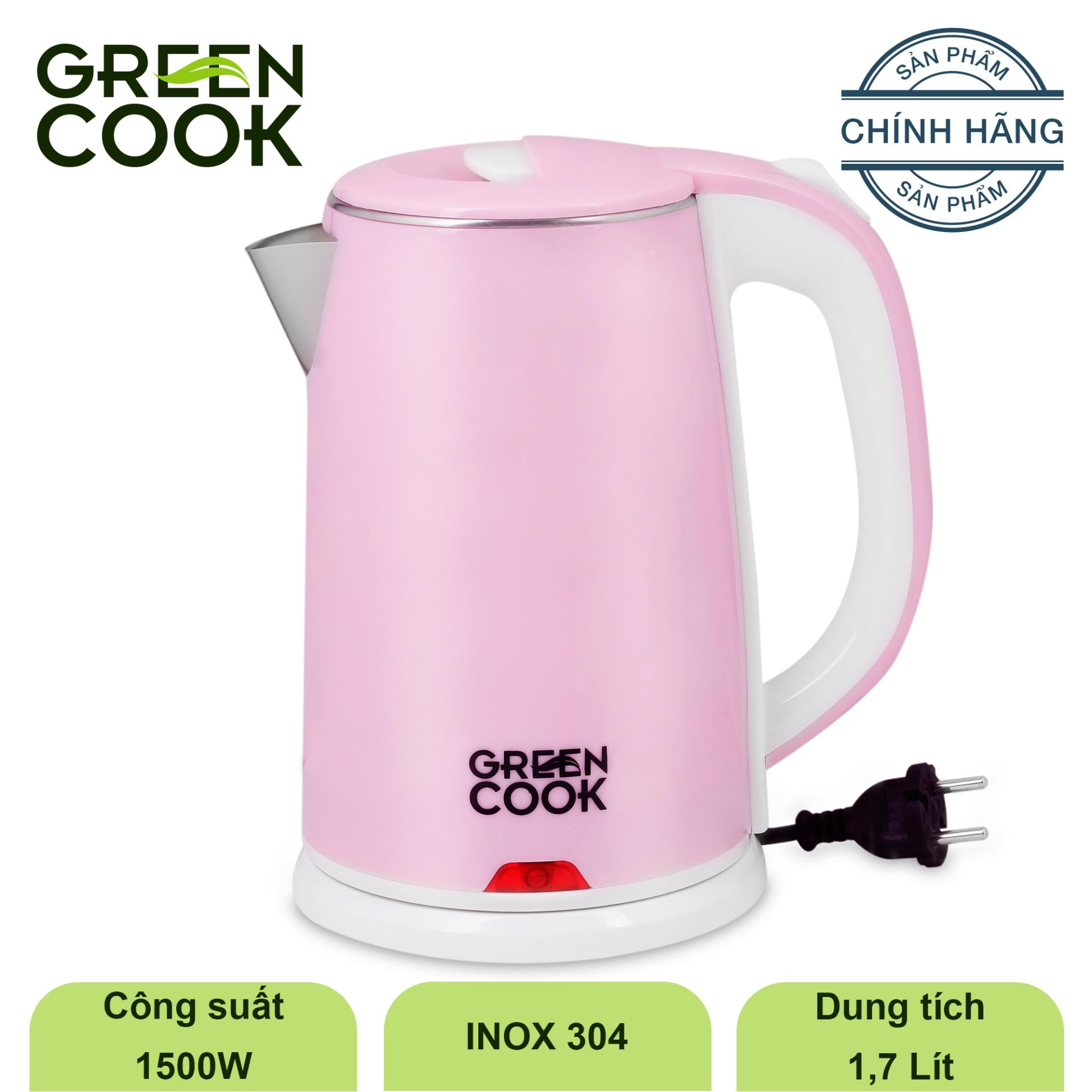 Ấm siêu tốc Green Cook GCEK-17S15D 1.7L