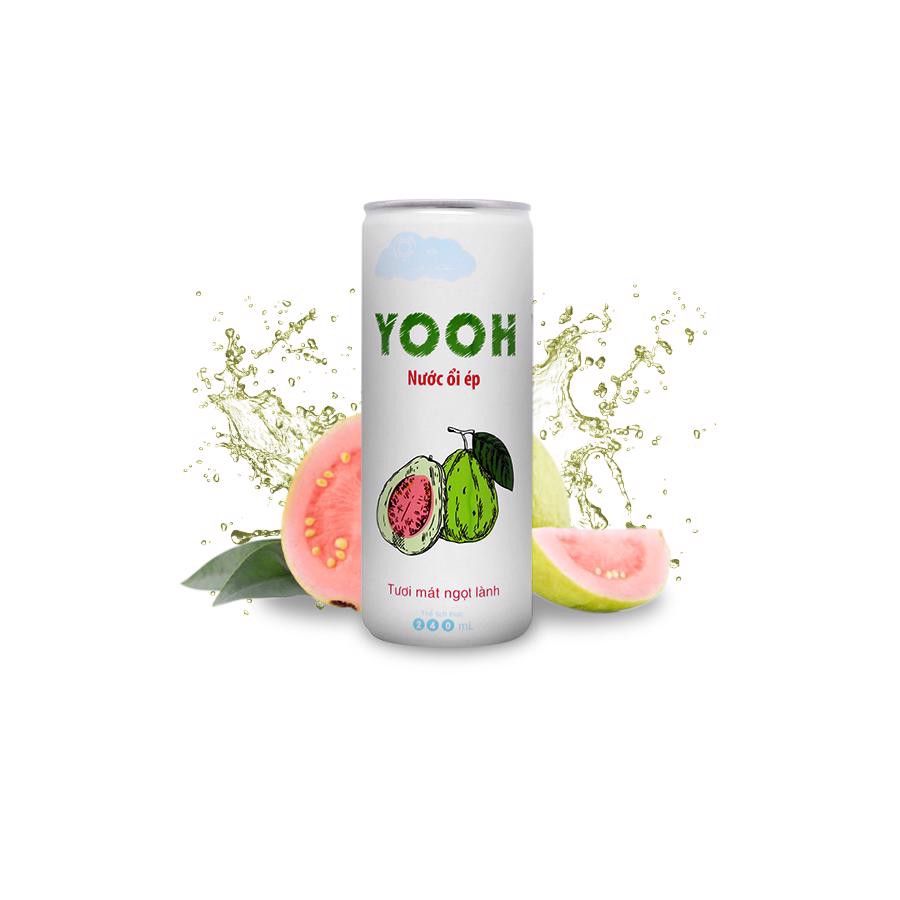 Nước ép Yooh ổi 240ml thùng 24 lon