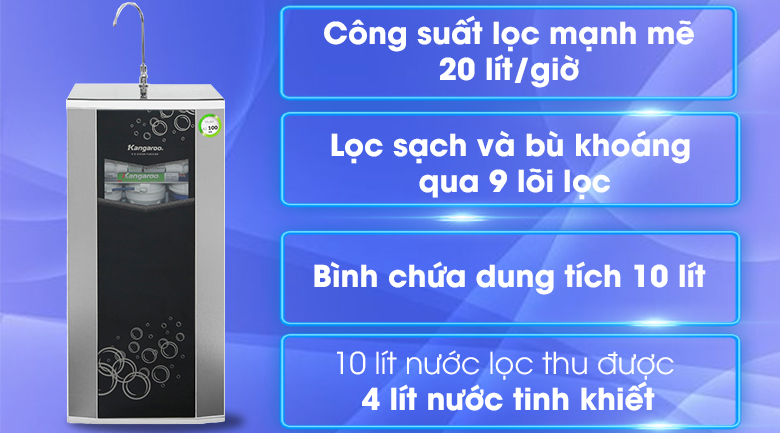 Máy lọc nước Kangaroo KG100HA VTU