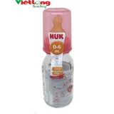 BÌNH SỮA NUK 125ML CỔ HẸP THỦY TINH