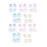 Bộ 10 cặp bao tay chân dây cột trắng Nanio A0012